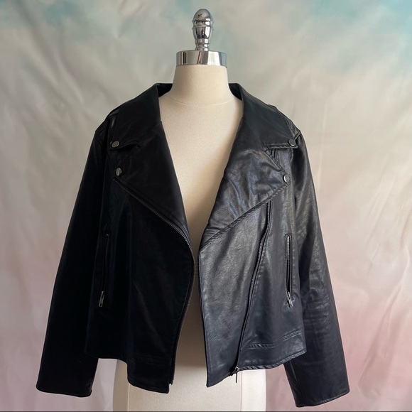 Modcloth Jackets & Blazers - ModCloth Vegan Leather Moro Jacket Size 1X NWT